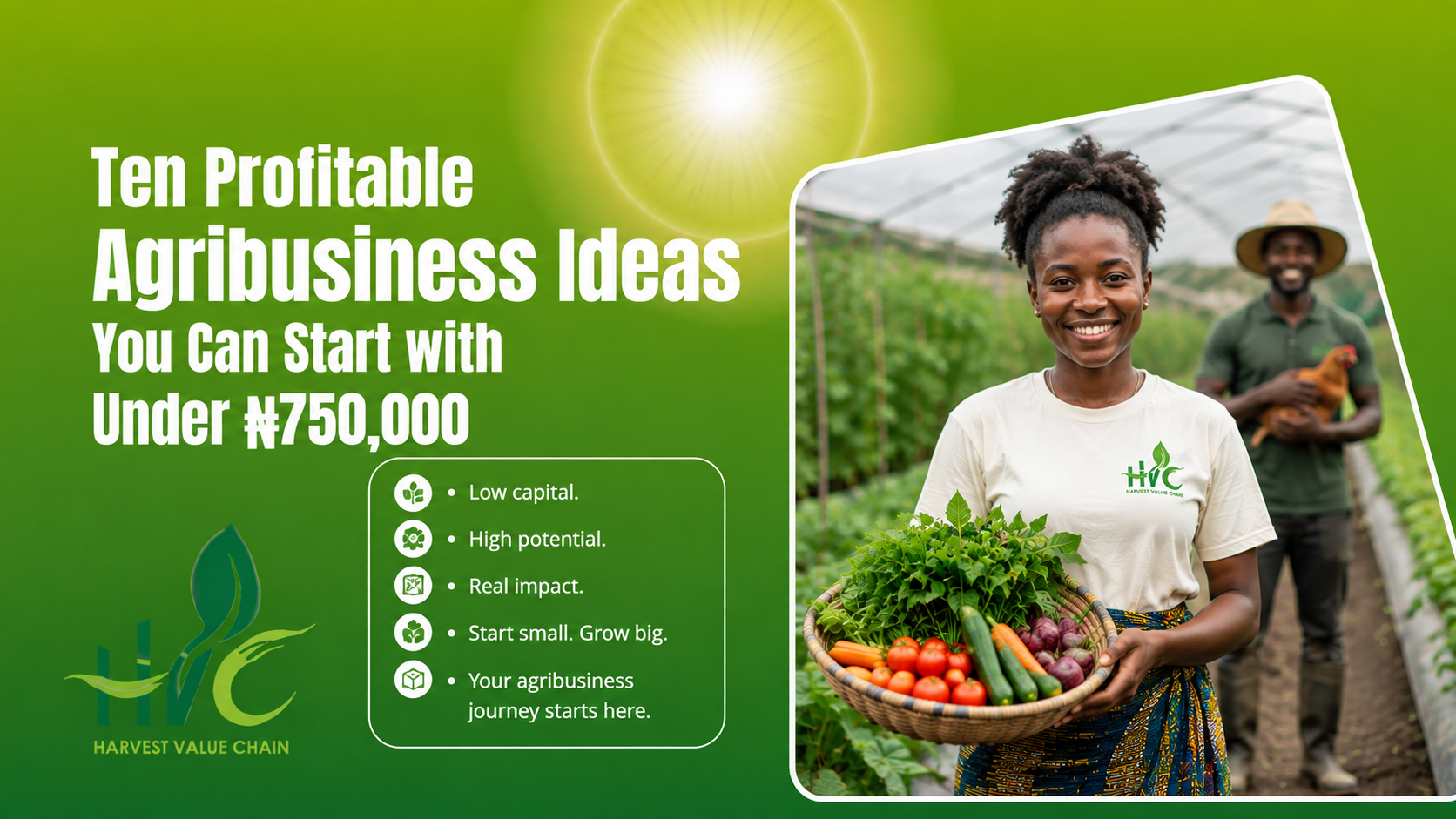 Ten Profitable Agribusiness Ideas You Can Start with Under ₦750,000